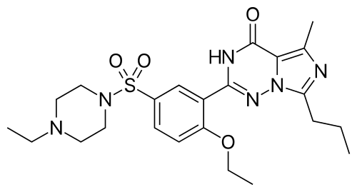 structure of vardenafil / Levitra